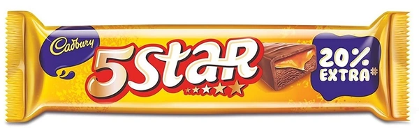 5 Star Cadbury 5 Star Nutty Chocolate Bar, 19g