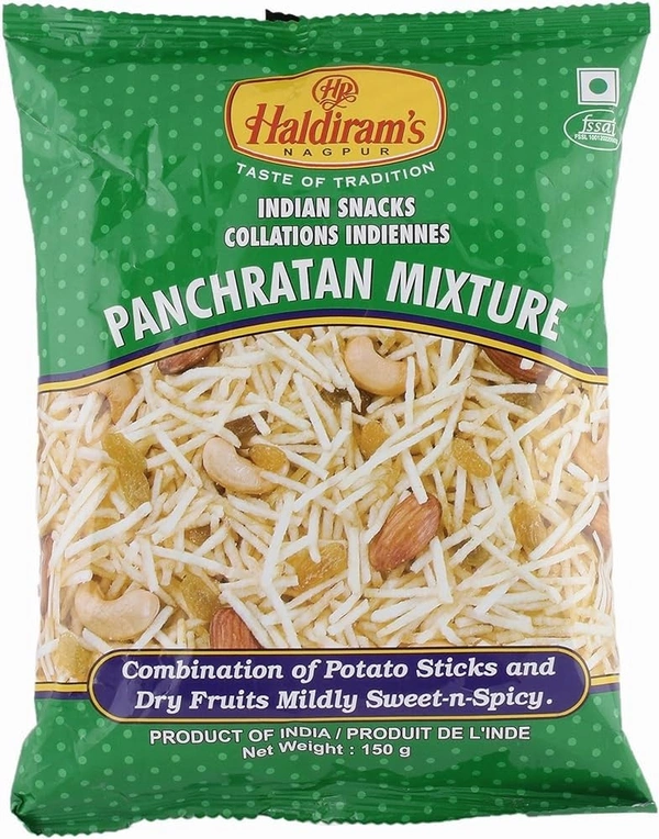 Haldiram's Indian Snacks Panchratan Mixture, 150g - 150g