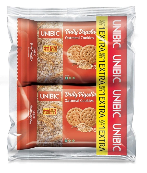 Unibic Oatmeal Digestive Cookies (Pack of 2) Pack, 300g - 300g