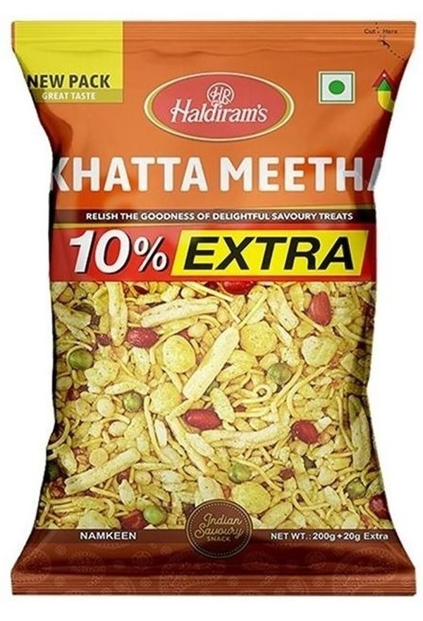 Haldiram's Indian Snacks Khatta Meetha, 400g - 400g