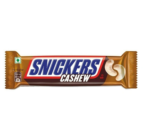 Snickers Cashew Filled Chocolates- 45g Bar - 45g