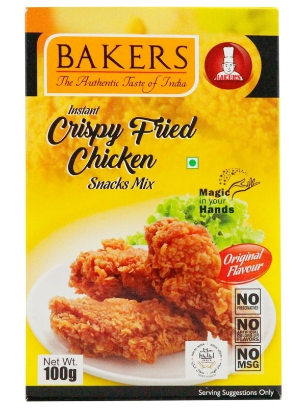 Bakers Instant Crispy Fried Chicken Mix, 100g - 100g