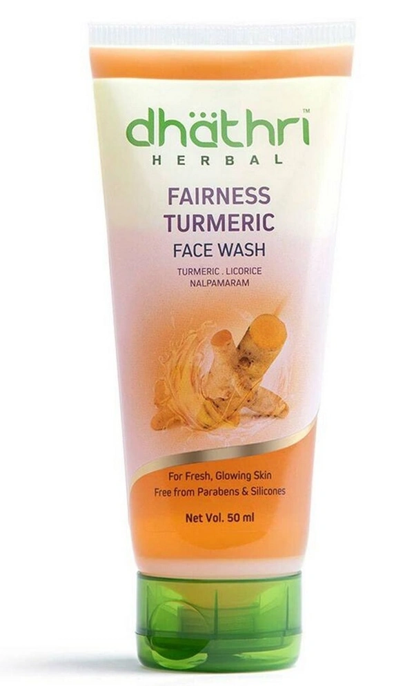 Dhathri Face Wash Fairness Turmeric, 50ml - 50ml
