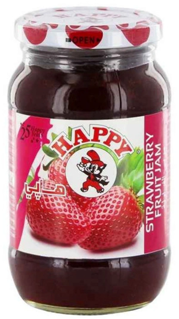 Happy Strawberry Fruit Jam, 250g - 250g