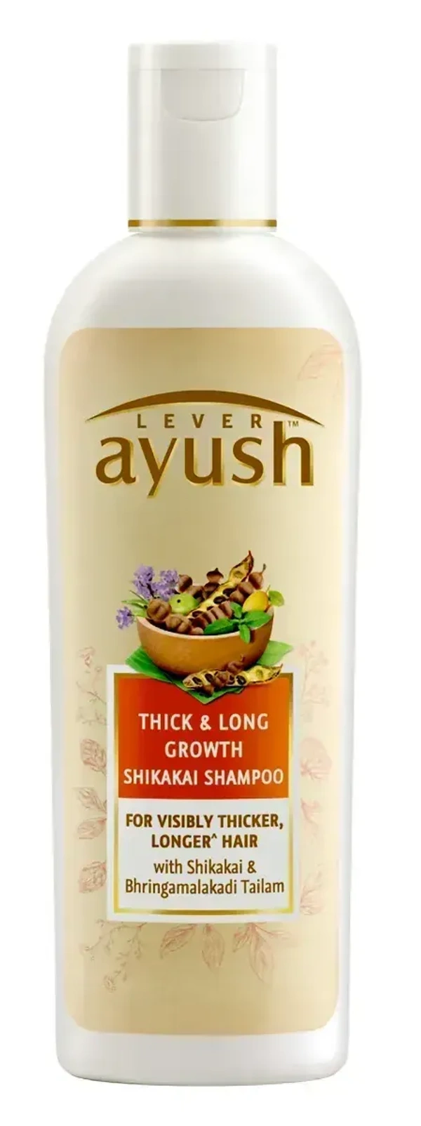 Lever Ayush Thick&Growth Shikakai Shamboo, 175 ml - 175 ml