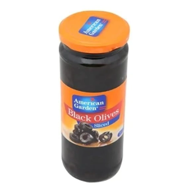 American Garden Black Olives Sliced, 450g