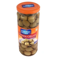 American Garden Green Olives Pitted, 450g