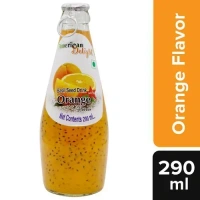 Americano Basil Seed Drinks - Orange, 290 ml