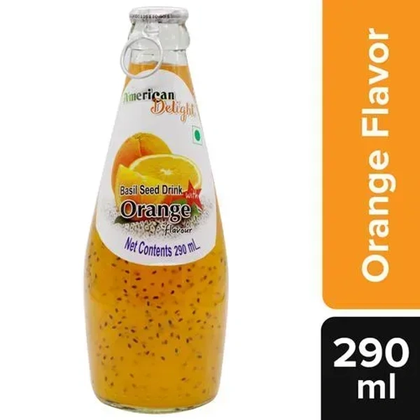 Americano Basil Seed Drinks - Orange, 290 ml