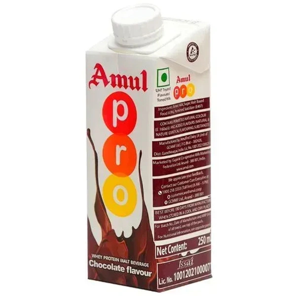 Amul Pro Drink, Chocolate 250ml - 250ml