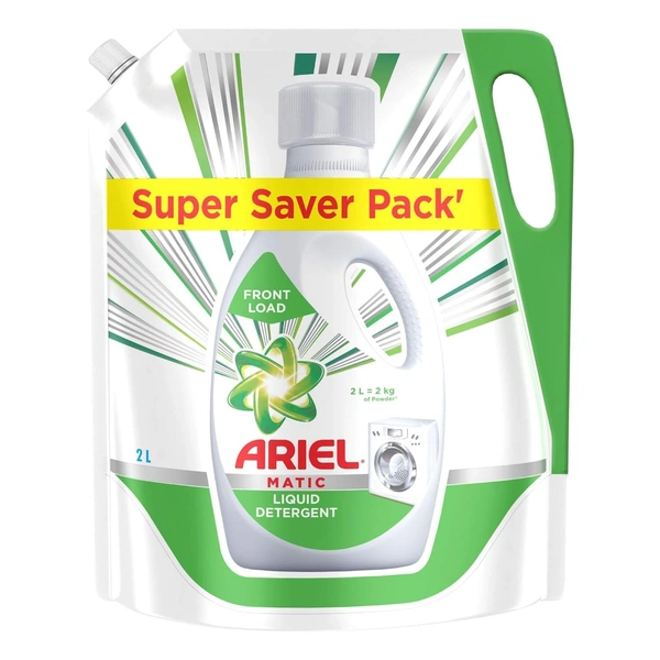 Ariel Front Load Matic Liquid Detergent Super Saver Pack, 2 ltr - 2 ltr