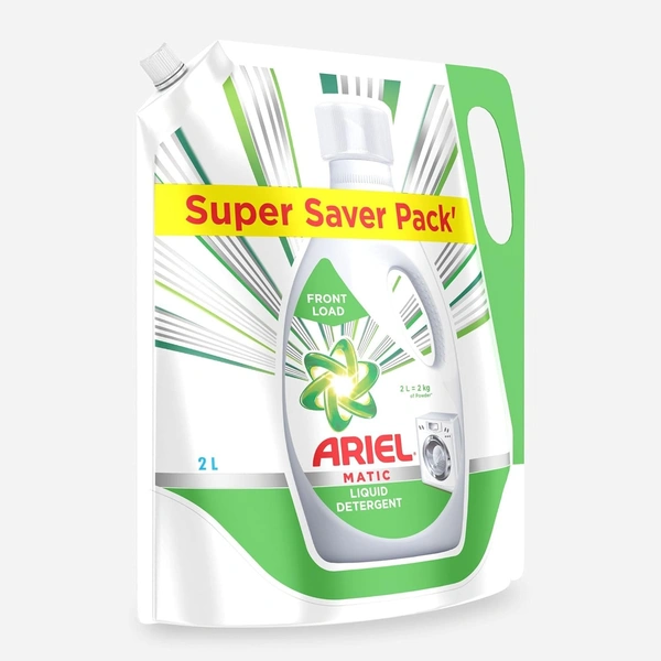 Ariel Front Load Matic Liquid Detergent Super Saver Pack, 2 ltr - 2 ltr