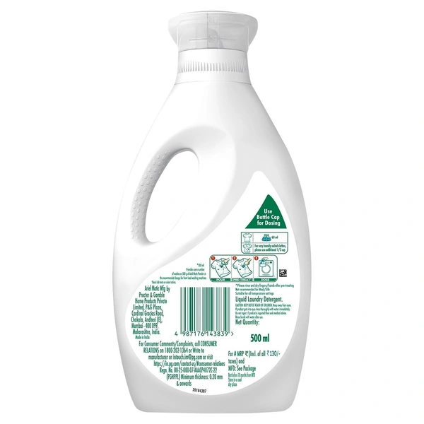 Ariel Matic Liquid Detergent Front Load Bottle, 500 ml - #REF!