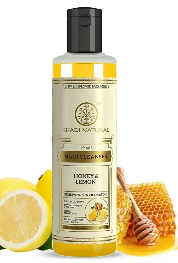 Khadi Herbal Honey and Lemon Juice Hair Cleanser, 210 ml - 210 ml
