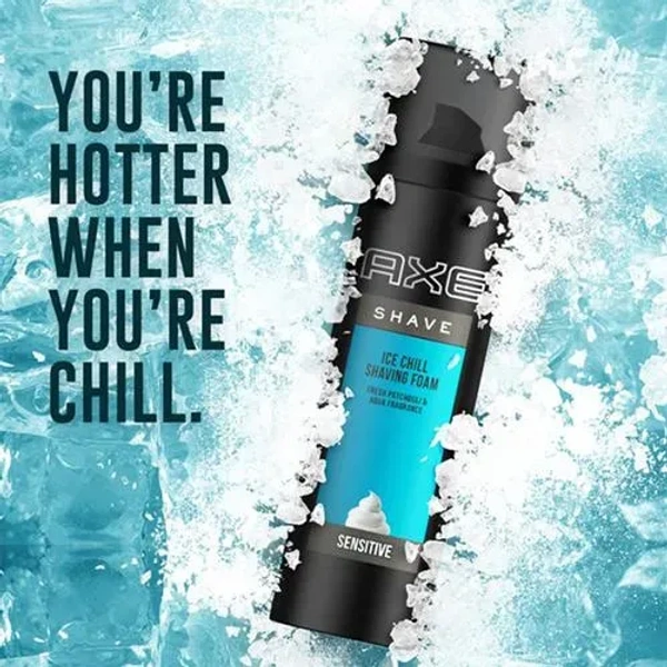 Axe Foam Fresh Patchouli Aqua Fragrance Sensitive Shaving, 200ml - 200ml