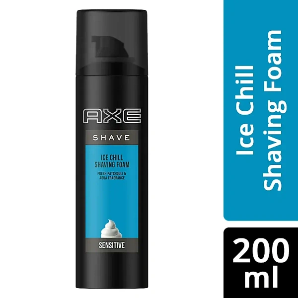 Axe Foam Fresh Patchouli Aqua Fragrance Sensitive Shaving, 200ml - 200ml