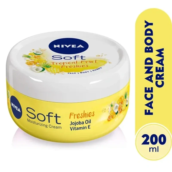 Nivea Moisturiser Soft Tropical Fruits, 100ml - 100ml