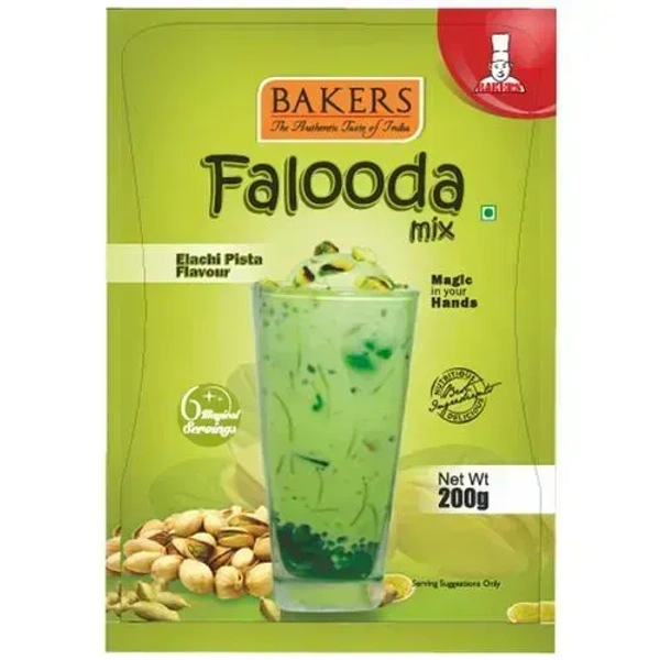 Bakers Falooda Mix Ellachi Pista Flavour, 200g - 200g