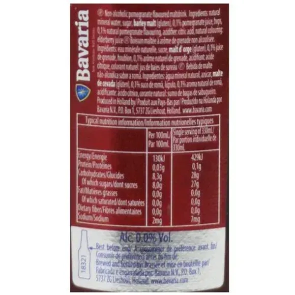 Bavaria Pomegranate Non Alcoholic Malt Drink, 330 ml - 330 ml