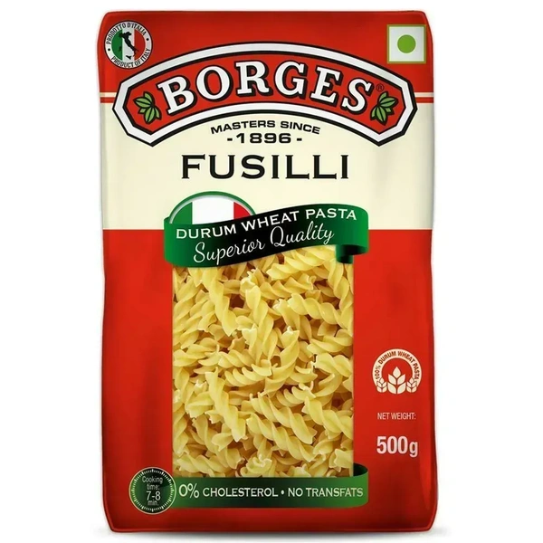 Borges Fusilli Durum Wheat Pasta, 500g - 500g