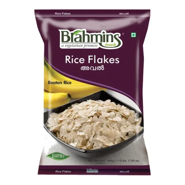 Brahmins Rice Flakes Aval, 500g - 500g