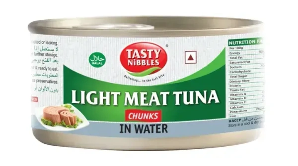Tasty Nibbles Light Meat Tuna Chunks, 185g - 185g