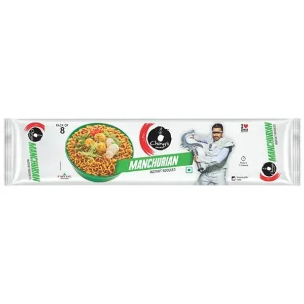 Ching's Manchurian Instant Noodles Pouch (Pack of 8), 480g - 480g