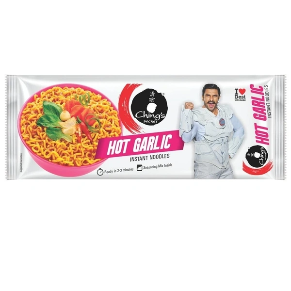 Ching's Secret Instant Noodles Hot Garlic Four Pack, 240g - 240g