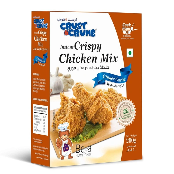 Crust & Crumb Crust& Crumbs Chick Mix Ginger Garlic, 200g - 200g