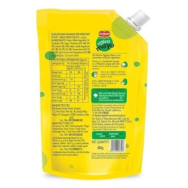 Del Monte Eggless Mayo, 1 kg - 850g