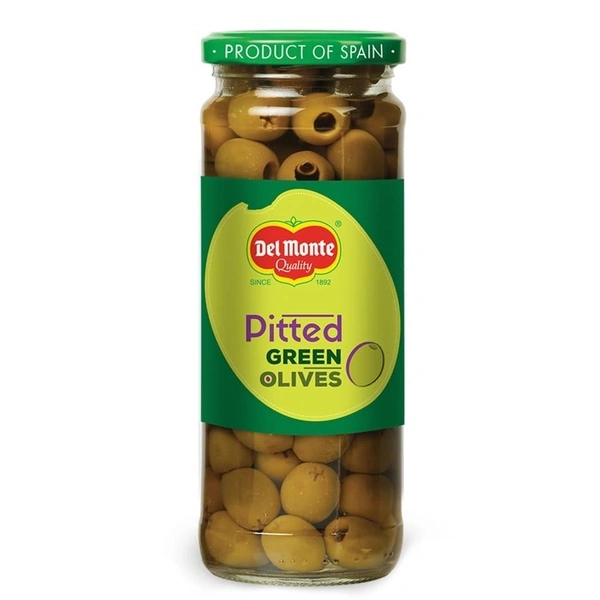 Del Monte Pitted Green Olives, 450g - 450g