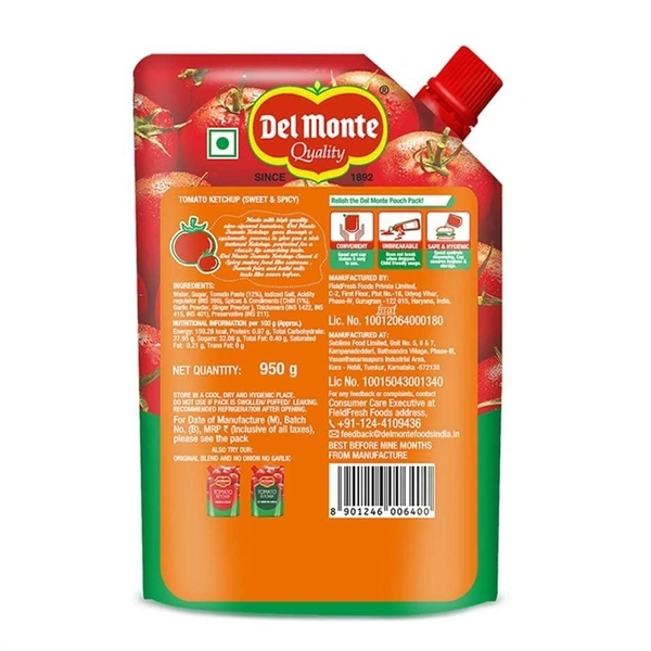 Del Monte Quality Tomato Ketchup, 950g - 950g
