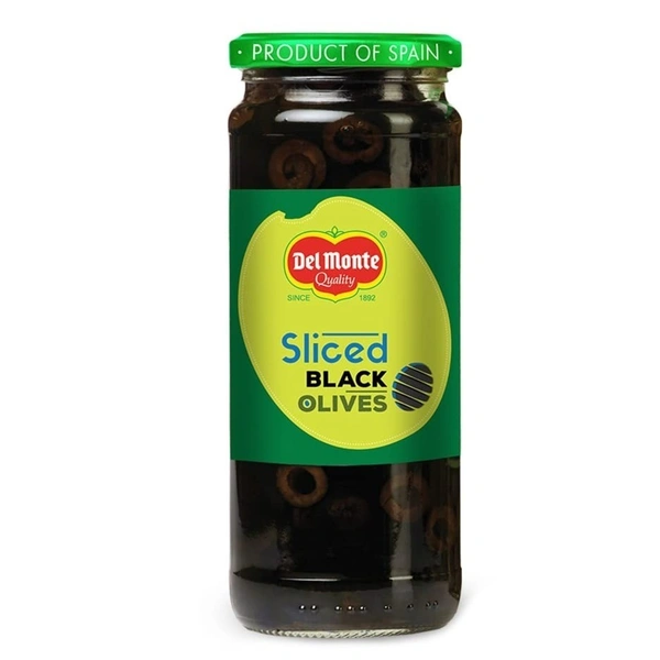 Del Monte Sliced Black Olives Jar, 450g - 450g