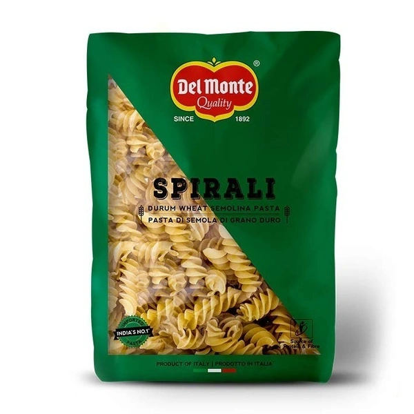 Del Monte Spirali Durum Wheat Semolina Pasta Pouch, 500g - 500g