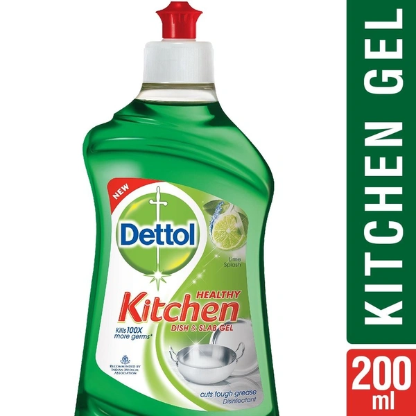 Dettol Kitchen Dish& Slab Lime Gel, 200 ml - 200 ml