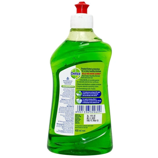 Dettol Kitchen Dish& Slab Lime Gel, 200 ml - 200 ml