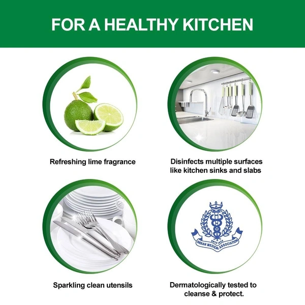 Dettol Kitchen Dish& Slab Lime Gel, 200 ml - 200 ml