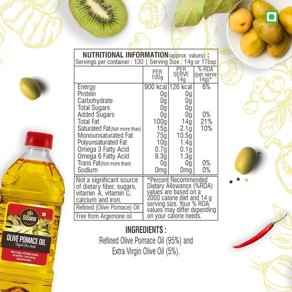 Disano Olive Pomace Oil, 2 ltr - 2ltr
