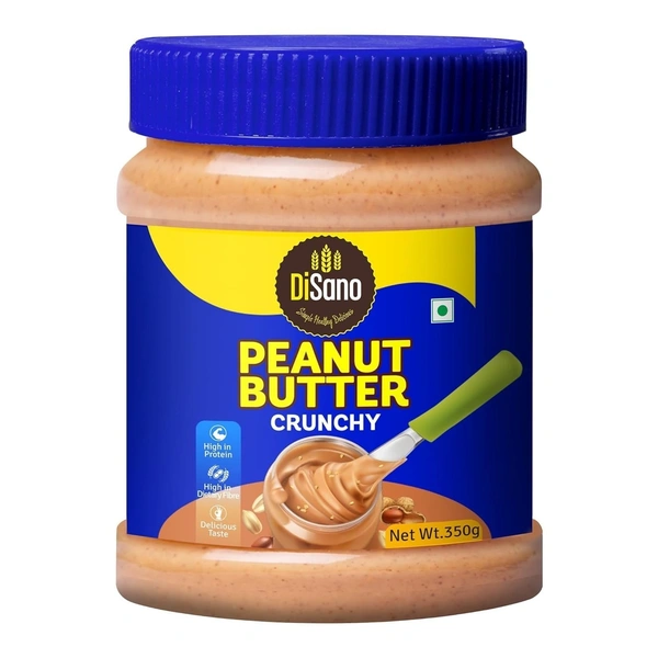 Disano Peanut Butter Crunchy Jar, 350g - 350g