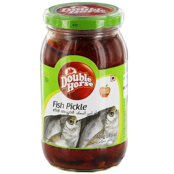 Double Horse Fish Pickle, 400g - 400g