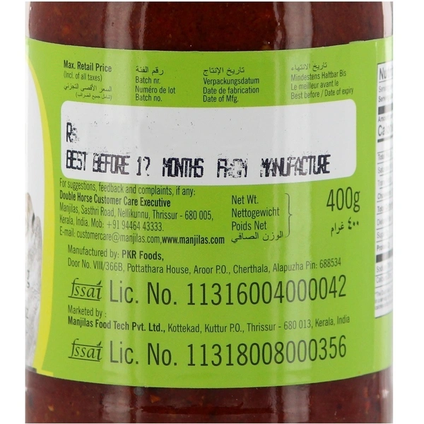 Double Horse Fish Pickle, 400g - 400g