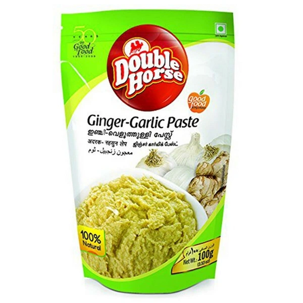 Double Horse Ginger Garlic Paste Pouch, 100g - 100g