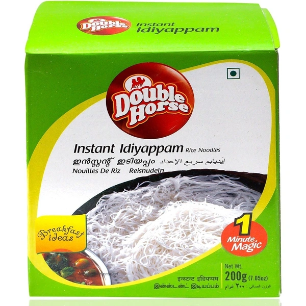 Double Horse Instant Idiyappam (Rice Noodles), 200g - 200g