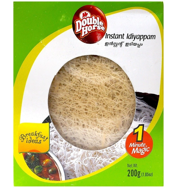Double Horse Instant Idiyappam (Rice Noodles), 200g - 200g