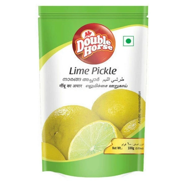 Double Horse Lime Pickle Pouch, 100g - 100g