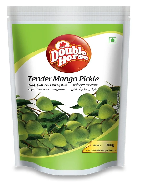 Double Horse Tender Mango Pickle, 500g - 500g