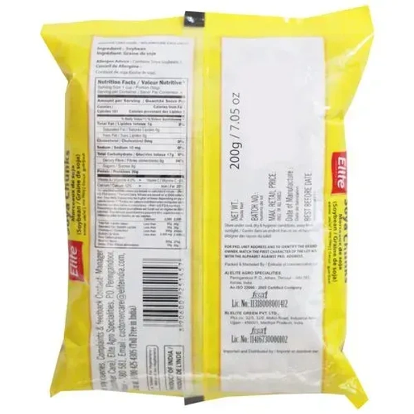 Elite Soya Chunks, 200g - 200g