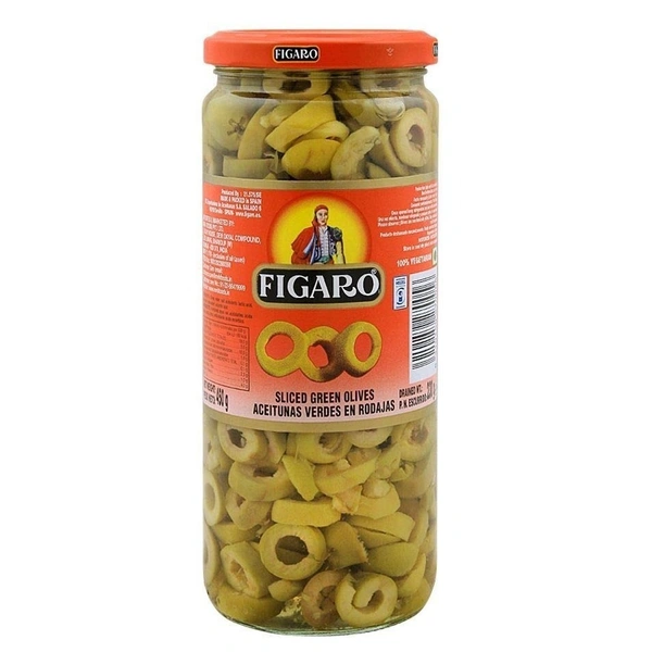 Figaro Pitted Green Olives, 450g - 450g