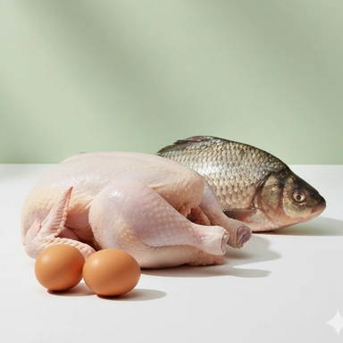 Egg, Meat & Fish