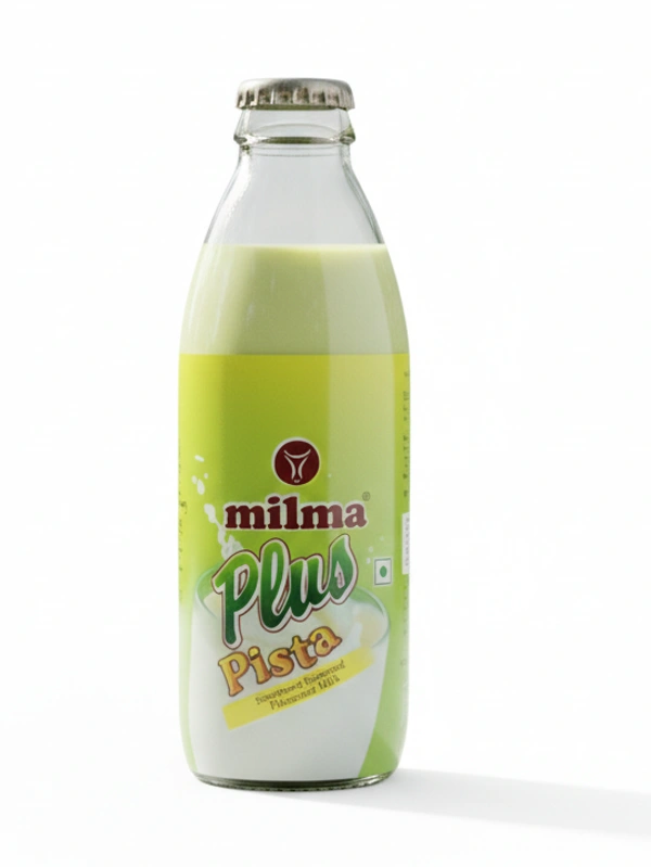 Milma Flavoured Milk Plus Pista - 500 ml - 500-ml